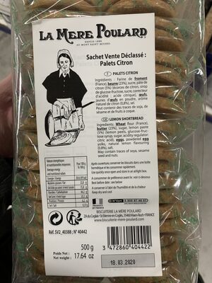 Sachet vente déclassé : Palets citron