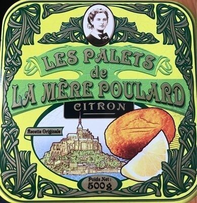 Biscuits palets citron La Mère Poulard