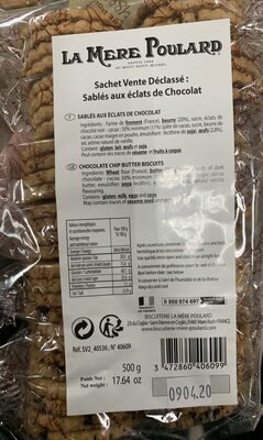 Sachet Vente Déclassé : Sablés aux éclats de Chocolat