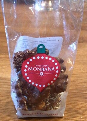 Chocolat lait amande noisette caramel nougat