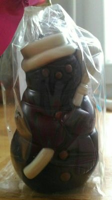 Bonhomme de neige chocolat noir