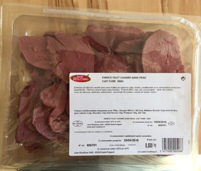 Emincés de filet de canard sans peau