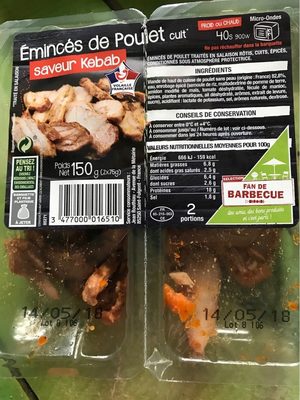 Emincés de poulet saveur kebab