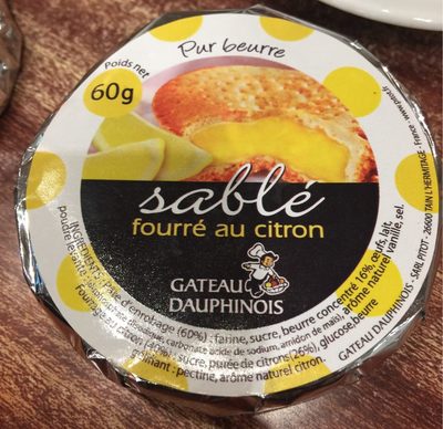 Sablé fourré au citron