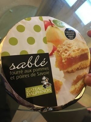 Sablé fourré aux pommes et poires de Savoie