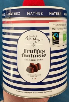 Truffe fantaisie au chocolat noir