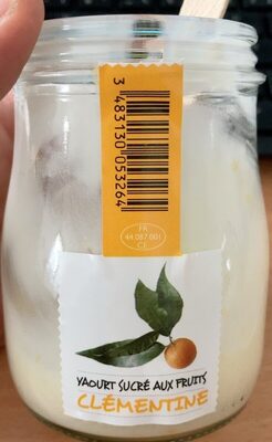 Yaourt sucre clementine