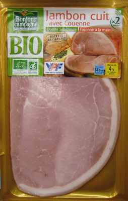 Jambon cuit avec couenne