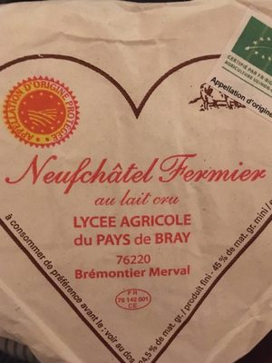 Neufchatel fermier au lait cru