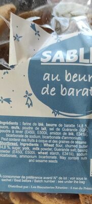 Sablés au beurre de baratte