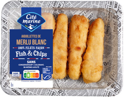 Aiguillettes de merlu blanc MSC fish & chips - 240g - Frais