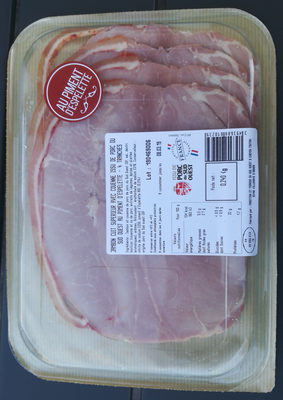 jambon cuit supérieur sud ouest au piment espelette
