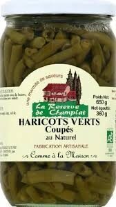 Haricots Verts Coupés au Naturel