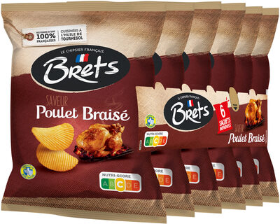 Chips Saveur Poulet Braise 6 Sachets