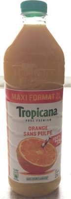 Tropicana Pure premium orange sans pulpe maxi format 2 L