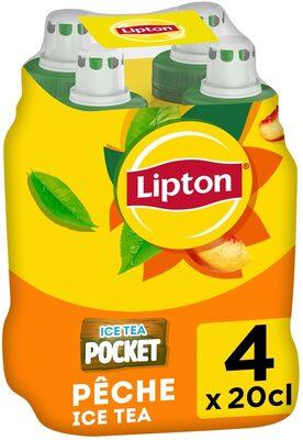 Lipton Ice Tea pocket saveur pêche 4 x 20 cl
