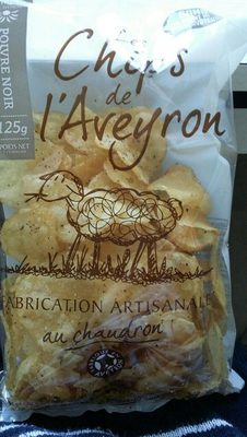 Chips au poivre noir