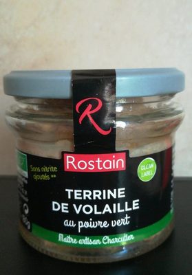 Terrine de volaille au poivre vert Bio , 180g