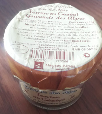 Terrine au Génépi