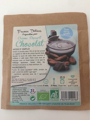 Crème dessert chocolat