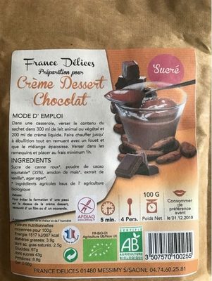 Crème Dessert Chocolat