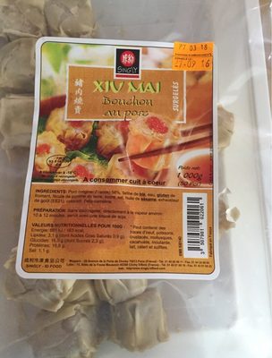 XIU MAI Bouchons au porc