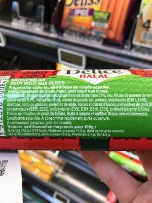 Saucisdelice Volaille / Boeuf,