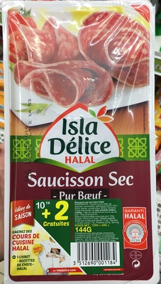 Saucisson Sec pur boeuf (10+2 gratuites)