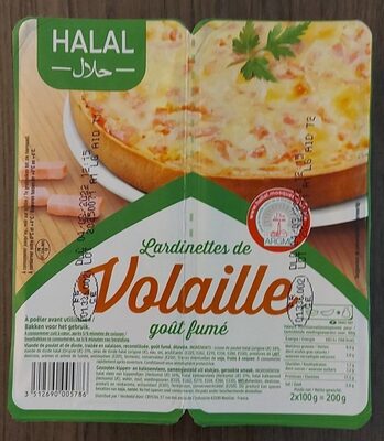 Lardinettes de volaille goût fumé halal