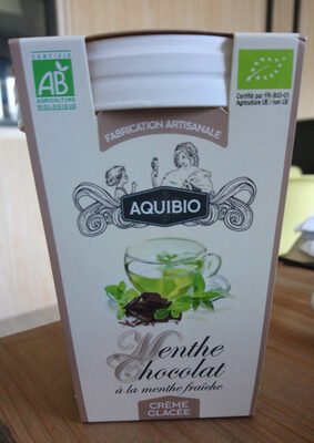 Crème Glacée Menthe Chocolat à la menthe fraîche