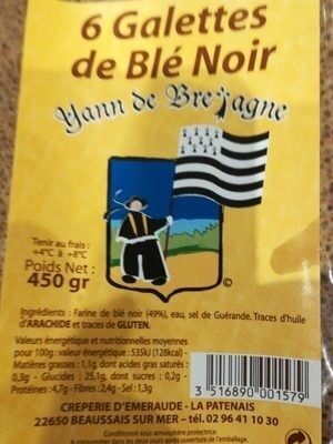 6 Galettes de Bretagne