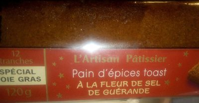 Pain d'épices toast à la fleur de sel de Guérande