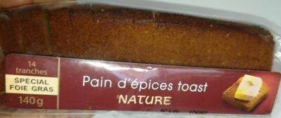 Pain d'épices toast nature