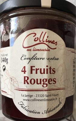 Confiture extra 4 fruits rouges