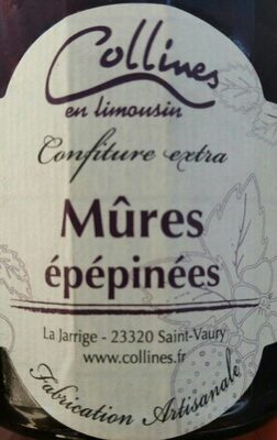 Confiture extra de mûres épépinées