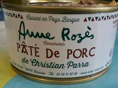 Pâté  de porc de christian parra