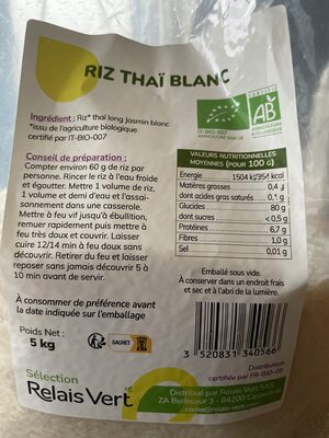 Riz thaï blanc