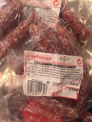 Saucisson sec P'tit Baptiste au Taureau