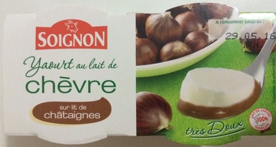 Yaourt au lait de chèvre sur Lit de chataigne