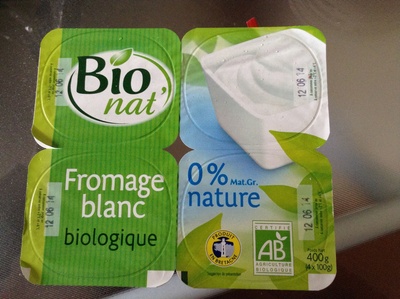 Fromage blanc biologique 0%