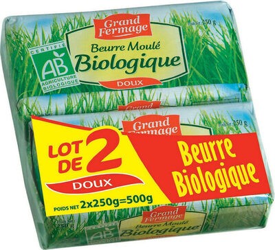 Beurre moulé Biologique Doux