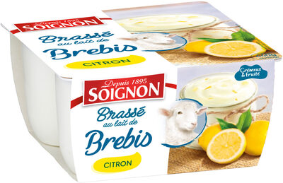 Yaourt brassé au lait de brebis citron