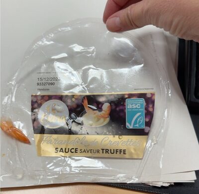 Farandole de crevettes sauce saveur truffe