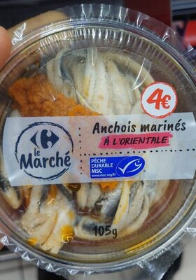 Filets d'anchois marines à l'orientale