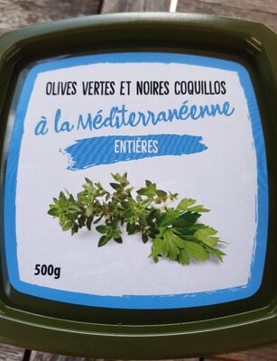 Olives vertes et noires coquillos