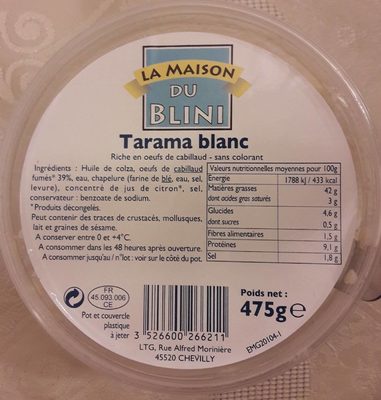 Tarama blanc