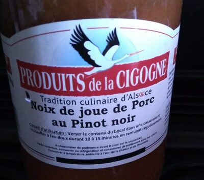 Noix de joue de porc au pinot noir
