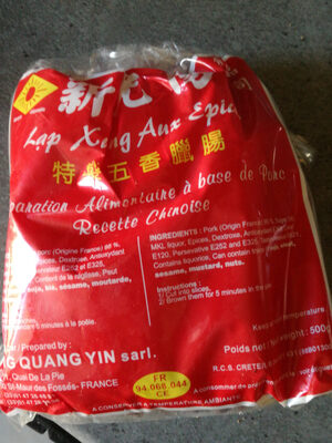 Saucisse Chinoise-lap Suong Aux épices