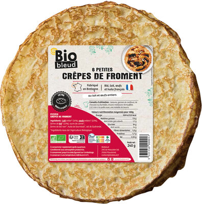 6 petites crêpes de froment Bio