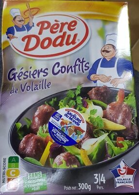 Gésiers confit de volaille